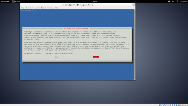 W&auml;hrend der Aktualisierung versucht Debian ,Umstellungen m&ouml;glichst fehlerlos und transparent zu gestalten.  (Screenshot: Golem.de)